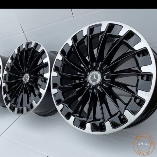 Bộ Mâm New 22" Chính Hãng Mercedes AMG EQS X296 2023 Model.Lắp chuẩn cho S-Class W223 GLE GLS X167....