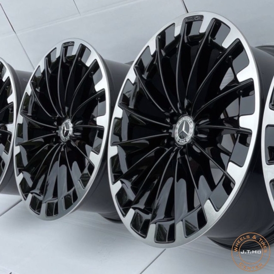 Bộ Mâm New 22" Chính Hãng Mercedes AMG EQS X296 2023 Model.Lắp chuẩn cho S-Class W223 GLE GLS X167....