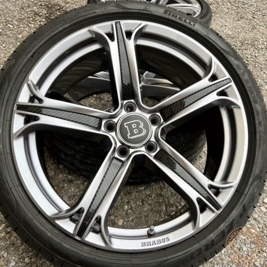 Bộ mâm Lốp lướt 19" Chính Hãng Brabus Monoblock T dành cho Mercedes C E CLS S-Class & BMW & Audi...PCD 5x112 8,5Jx19H2 ET50 I 9,5Jx19H2 ET50