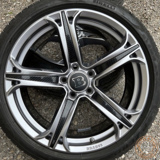 Bộ mâm Lốp lướt 19" Chính Hãng Brabus Monoblock T dành cho Mercedes C E CLS S-Class & BMW & Audi...PCD 5x112 8,5Jx19H2 ET50 I 9,5Jx19H2 ET50