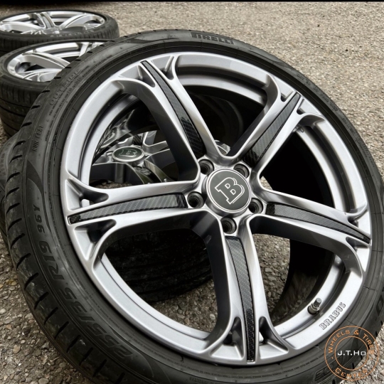 Bộ mâm Lốp lướt 19" Chính Hãng Brabus Monoblock T dành cho Mercedes C E CLS S-Class & BMW & Audi...PCD 5x112 8,5Jx19H2 ET50 I 9,5Jx19H2 ET50