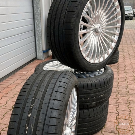 Bộ Mâm Lốp Mới 23" Chính Hãng Mercedes GLS600 Maybach 2022+