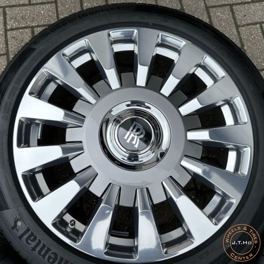 Bộ Mâm Lốp Mới 100%  Chính Hãng Rolls Royce PHAMTOM 8 VIII Series II với Lốp Mới Continental và TPMS 2023.