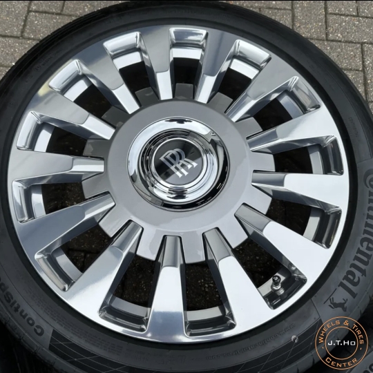 Bộ Mâm Lốp Mới 100%  Chính Hãng Rolls Royce PHAMTOM 8 VIII Series II với Lốp Mới Continental và TPMS 2023.